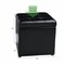Costway 16''Cube Ottoman Pouffe Storage Box Lounge Seat Footstools with Hinge Top Red Brown/Black